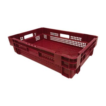 Nestbare Stapelkrat, 600x400x140 mm, euronorm, 23l, hdpe,, Doe-het-zelf en Verbouw, Kratten en Dozen, Gebruikt, 40 tot 60 cm, 50 tot 75 cm