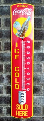 Thermometer CocaCola, Verzamelen, Merken en Reclamevoorwerpen, Verzenden, Nieuw