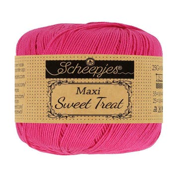 Scheepjes Maxi Sweet Treat - 786 fuchsia - Gemerceriseerd, Hobby en Vrije tijd, Breien en Haken, Ophalen of Verzenden, Nieuw