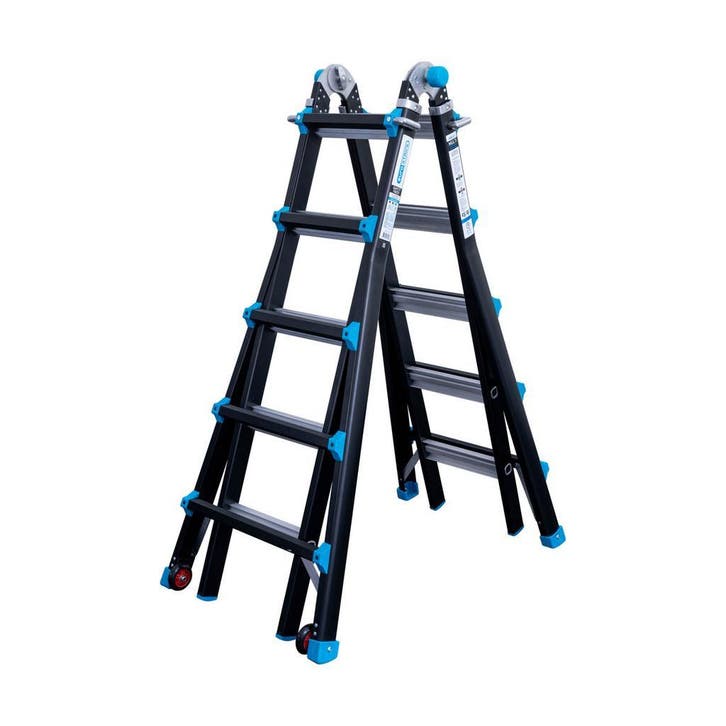 Vouwladder Eurostairs 4x5 sporten professionele kwaliteit, Doe-het-zelf en Verbouw, Ladders en Trappen, Ladder, Nieuw, Opvouwbaar of Inschuifbaar