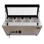 HCB Warmhoudvitrine - 67 liter - 76,5 cm - 230V - RVS, Verzenden, Nieuw in verpakking, Overige typen