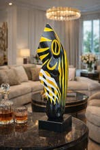 Beeld, Zebra Head - 60 cm - Marmer, mgo - 2026