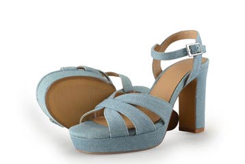 Manfield Sandalen in maat 36 Blauw, Sandalen of Muiltjes, Zo goed als nieuw, Manfield, Verzenden