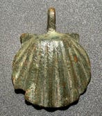 Oud-Romeins Brons Aantrekkelijke amulet, gevormd als een