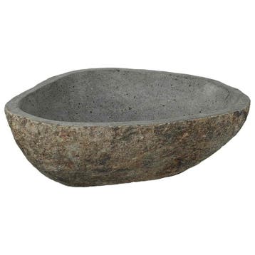 Waskom Natuursteen Lichtgrijs | Tweedekansje | OP=OP, Zo goed als nieuw, Minder dan 100 cm, Wasbak of Wastafel, 25 tot 50 cm