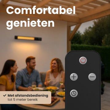 2dekans | Auronic Terrasverwarmer - Infrarood Verwarming -, Ophalen of Verzenden, Zo goed als nieuw