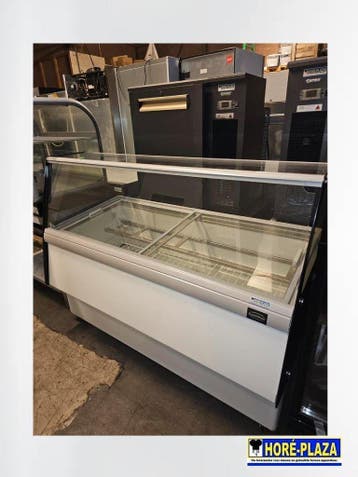 Schepijsvitrine 540L CombiSteel CUBA – Op Wielen (demo), Gebruikt