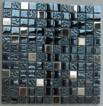 Wand Mozaïek Tegels Factory Glas Toscane Blauw - Matje 30.., Wandtegels, Nieuw, Ophalen of Verzenden, 20 tot 40 cm