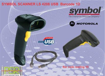Symbol LS4208  Barcode Scanner, Computers en Software, Ophalen of Verzenden, Gebruikt, Overige typen, Symbol / Motorola