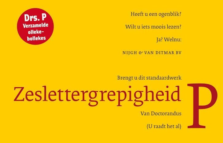 Zeslettergrepigheid 9789038891026 Drs. P., Boeken, Gedichten en Poëzie, Gelezen, Verzenden