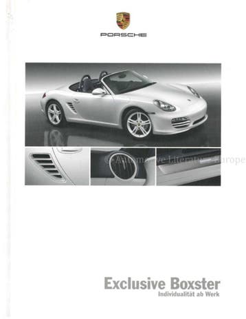 2009 PORSCHE BOXSTER EXCLUSIVE HARDCOVER BROCHURE DUITS, Nieuw, Porsche, Author