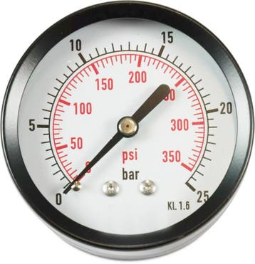 Profec manometer met achteraansluiting, droog, 63, Doe-het-zelf en Verbouw, Meetapparatuur, Verzenden, Nieuw