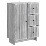 vidaXL Dressoir met lade Grijs sonoma 66 x 34,5 x 90 cm, Verzenden, Nieuw, Overige houtsoorten, Minder dan 50 cm