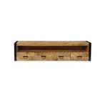 Tv-meubel Mangohout Zwevend Britt 180 cm, Verzenden, Nieuw, Overige houtsoorten, Industriële meubels