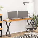 vidaXL Bureaublad rechthoekig 140x50x2,5 cm massief, Verzenden, Nieuw