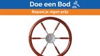 Bieden: Vetus KWL45 Steering wheel with mahogany rim and sp, Watersport en Boten, Bootonderdelen, Ophalen of Verzenden, Nieuw
