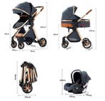 3-in-1 Kinderwagen Reissysteem met ISOFIX en Autostoel, Verzenden, Nieuw