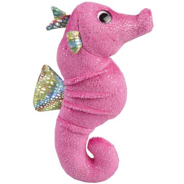 Pluche zeepaardje knuffel - glitter - 18 cm, Verzenden, Nieuw