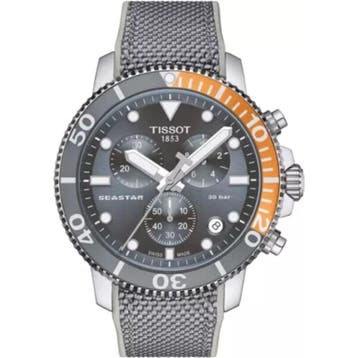Heren Horloge Tissot, Seastar 1000, lightblue & orange, Sieraden, Tassen en Uiterlijk, Horloges | Heren, Nieuw