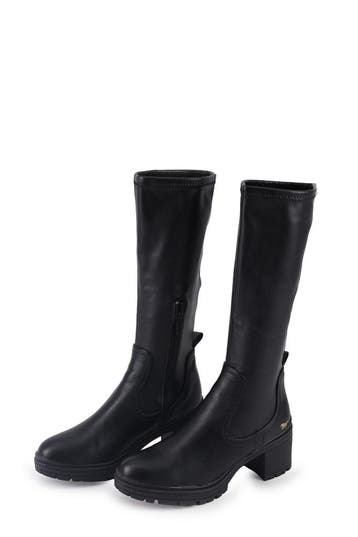 Mustang Laarzen in maat 40 Zwart, Kleding | Dames, Schoenen, Hoge laarzen, Verzenden, Zwart, Zo goed als nieuw