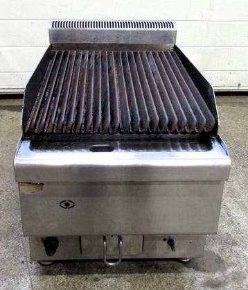 Lavasteengrill, B40 x D65 x H48cm, gas, Gebruikt