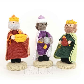 Driekoningen Haken voor Mini Kerststal - Haakpret Anja Too, Ophalen of Verzenden, Nieuw