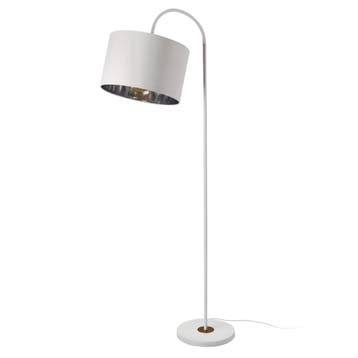Vloerlamp staande lamp 173 cm Toledo 1xE27 wit, Verzenden, Nieuw