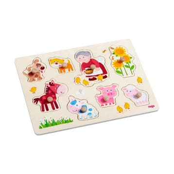HABA Inlegpuzzel Oma Linda’s dieren van €14,99 voor €7,49, Ophalen of Verzenden, Nieuw