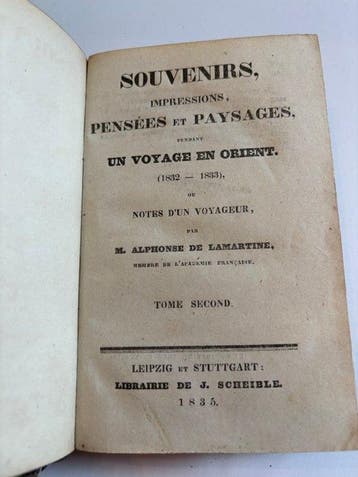 Alphonse De Lamartine - Souvenirs, impressions, pensées et