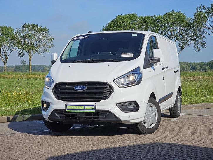 Ford Transit Custom 2.0, Auto's, Bestelauto's, Lease, Automaat, Financial lease, Wit, Ford, Diesel, Euro 6, Gebruikt