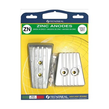 Volvo Penta Anode kit SXA/DPSA in zink met hardware Zink, Ophalen of Verzenden, Nieuw, Motor en Techniek, Zeilboot of Motorboot