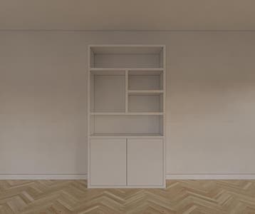 123Kast - vakkenkast Mendoza 02 - 120x35x220H cm - 2 push to, Verzenden, Nieuw