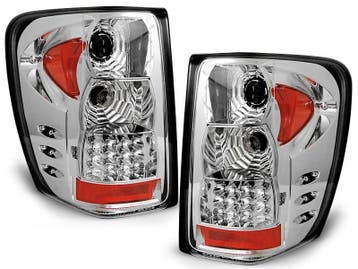 Achterlichten Chrysler Jeep Grand Cherokee 99-05 LED Chroom, Ophalen of Verzenden, Nieuw