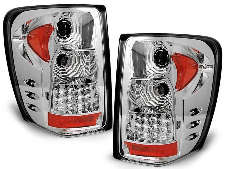 Achterlichten Chrysler Jeep Grand Cherokee 99-05 LED Chroom, Auto-onderdelen, Overige Auto-onderdelen, Ophalen of Verzenden