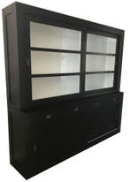Buffetkast zwart Hasselt 220cm, Ophalen of Verzenden, Nieuw