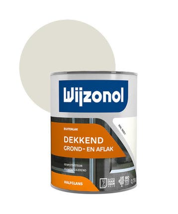 Wijzonol Dekkend Grond- en Aflak Halfglans Ral 9001 750 ml, Ophalen of Verzenden, Nieuw