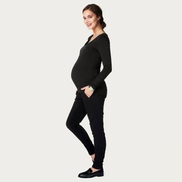 Noppies Zwangerschapsshirt Positieshirt Tee is Holy V Hals L, Kleding | Dames, Verzenden, Nieuw