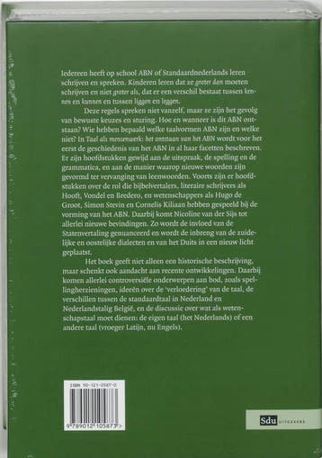 TAAL ALS MENSENWERK 9789012105873 Nicoline van der Sijs, Boeken, Verzenden, Zo goed als nieuw, Nicoline van der Sijs