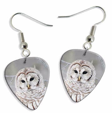 Plectrum ketting of sleutelhanger van een witte Uil, Verzamelen, Ophalen of Verzenden, Nieuw