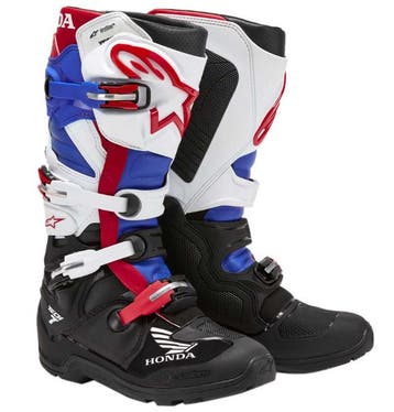 Alpinestars Honda Tech 7 Enduro Drystar Schoenen Zwart Wit, Motoren, Kleding | Motorkleding, Nieuw met kaartje, Alpinestars, Laarzen