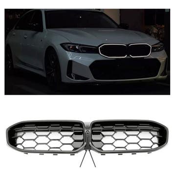 LED Grille glans zwart geschikt voor BMW 3 Serie G20 G21 LCI