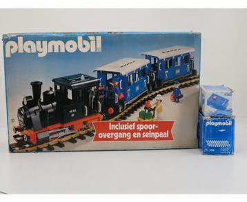 Playmobil 4000 + 4350 + 4355 + 4200 + 4201 Grosses Eisenb..., Ophalen of Verzenden, Gebruikt, Overige typen, Analoog