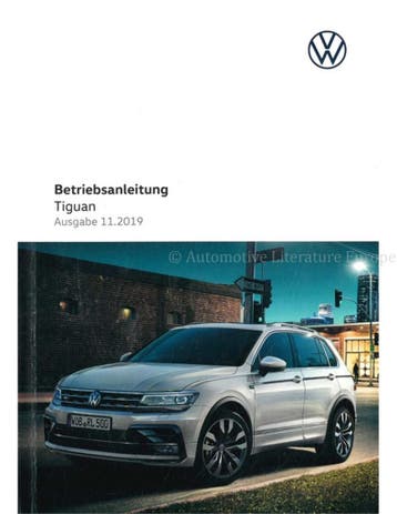 2020 VOLKSWAGEN TIGUAN INSTRUCTIEBOEKJE DUITS