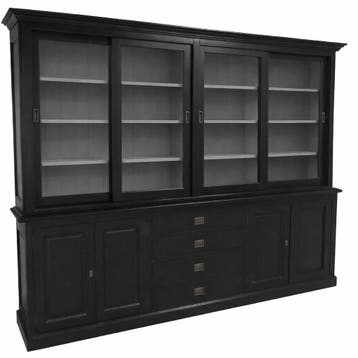 Buffetkast zwart - grijs Aalsmeer 240cm, Ophalen of Verzenden, Nieuw