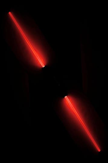 KIMU® Lightsaber 66 cm 2 stuks Koppelbaar Lichtzwaard Space, Ophalen of Verzenden, Nieuw, Feestartikel, Carnaval