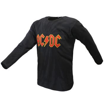 ACDC Massive Logo Dip Dye Longsleeve T-Shirt, Kleding | Heren, T-shirts, Verzenden, Nieuw