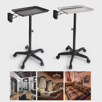 Mobiele Salon Trolley met Verstelbare Hoogte - Beauty, Spa,