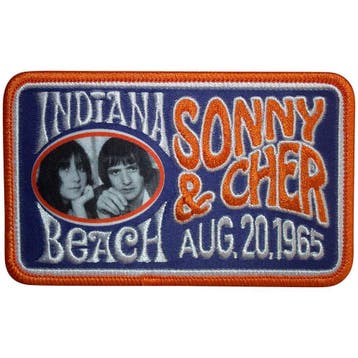 Sonny & Cher - Indiana Beach - Patch officiële merchandise, Ophalen of Verzenden, Nieuw, Kleding