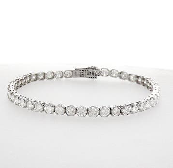 Zonder minimumprijs - Armband - 14 karaat Witgoud - 8.53ct., Nieuw