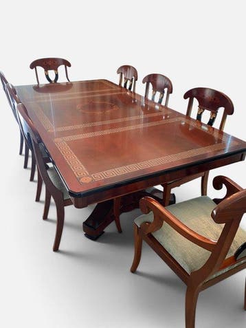Empire Style - Eettafel - Hout, Goud - Eettafel in